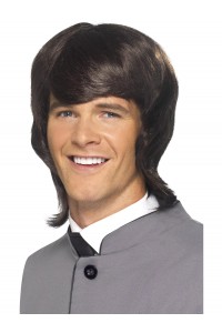 60s Male Mod Wig Brown, Adult