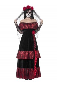 Day Of The Dead Bride Deluxe Adult Costume Day Of The Dead Bride Deluxe Adult Costume