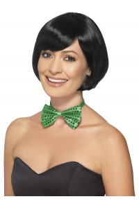 Green Sequin Bow Tie for Adult