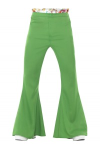 Flared Green Trousers for Adult