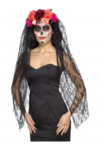 Day Of The Dead Deluxe Headband for Adult Day Of The Dead Deluxe Headband for Adult