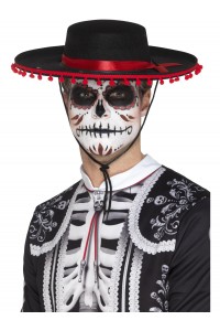 Day Of The Dead Senor Hat for Adult Day Of The Dead Senor Hat for Adult