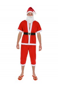 Santa Costume Shorts & Top Set for Adult