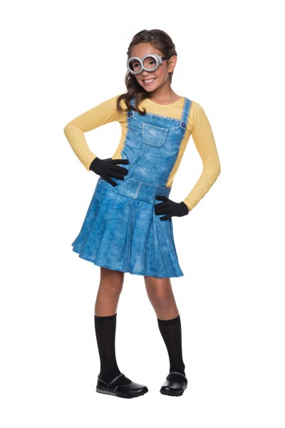 Minion Female Pleated Child Costume