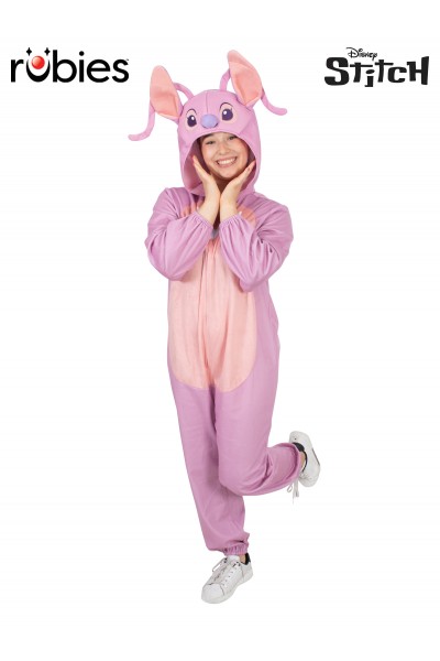 Angel Hooded Onesie Adult Costume - Lilo & Stitch