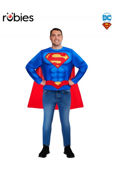 Superman Costume Top & Adult Cape