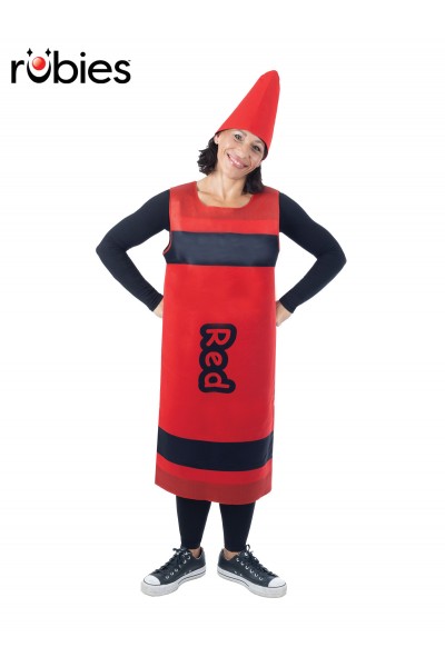 Red Crayon Adult Tabard Costume - One Size
