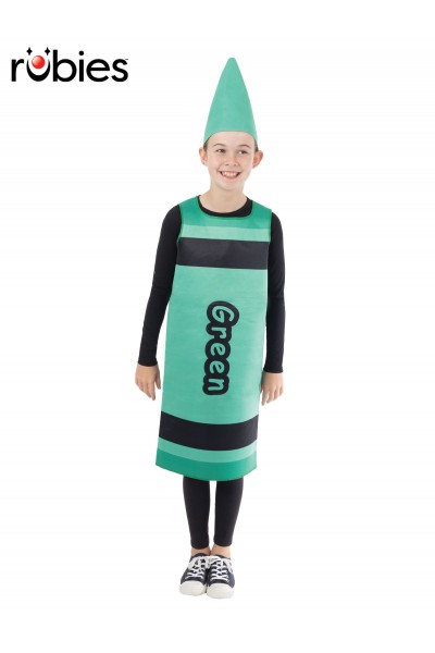 Green Crayon Child Tabard Costume - One Size