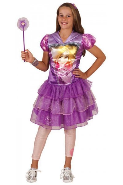 Rapunzel Tangled Hooded Child Dress