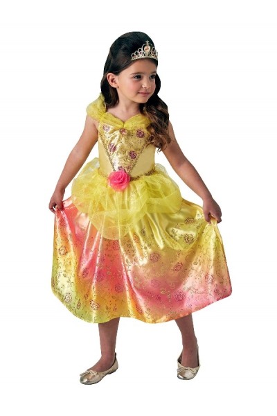 Belle The Beauty and The Beast Rainbow Deluxe Child Costume