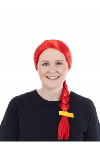 Country Girl Red Wig for Adult