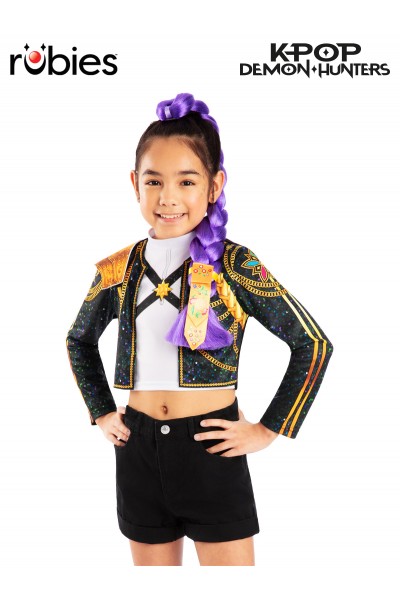 K-Pop Demon Hunters Rumi Deluxe Clip On Hair Braid (65cm) for Child