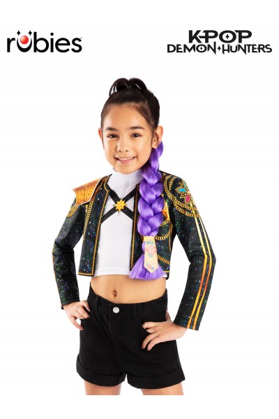 K-Pop Demon Hunters Rumi Clip On Hair Braid (40Cm) for Child