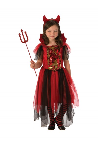 Devil Girl Colour Magic Kids Costume