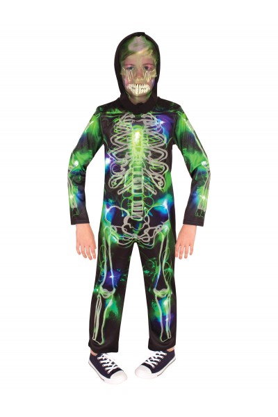 Spooky Glow In The Dark Skeleton Halloween Child Costume