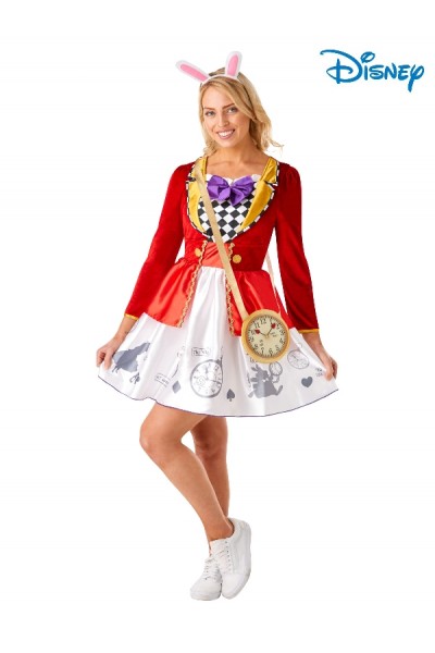 White Rabbit Alice In Wonderland Ladies Adult Costume