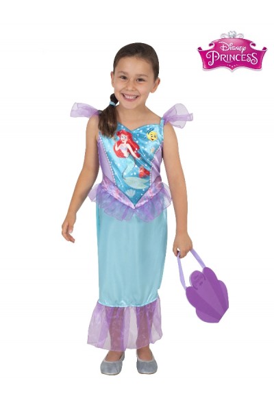 Ariel Mermaid Kids Dress and Bag Set