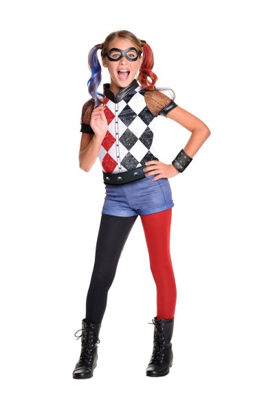Harley Quinn Deluxe Girls Costume