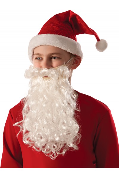 Santa Beard & Moustache Set for Child Christmas - Accessory