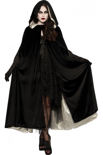 Reversible Black And White Adult Cape Halloween - Accessory