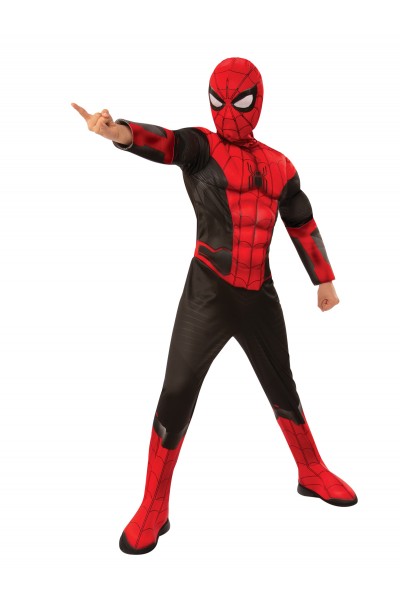 Spider-Man No Way Home Deluxe Red & Black Child Costume
