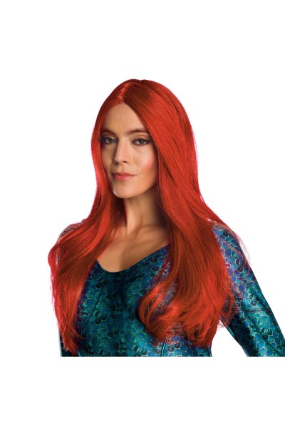 Red Mera Aquaman Adult Wig - Accessory