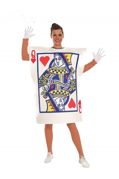 Queen Of Hearts Playing Card Adult Costume
