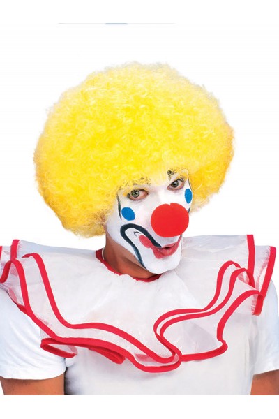 Yellow Afro Adult Wig Circus - Accessory
