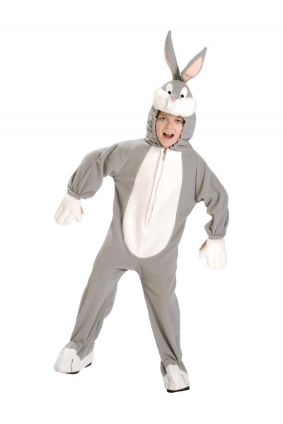 Bugs Bunny Girls Hooded Kids Costume