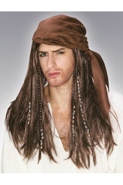 Caribbean Pirate Adult Wig - Accessory