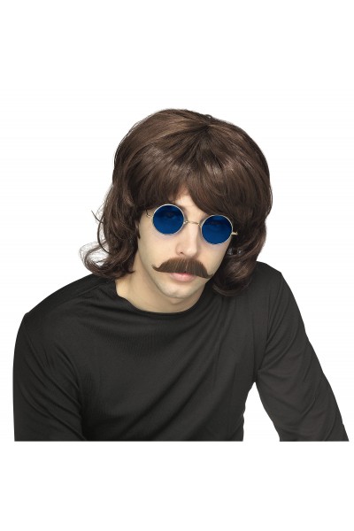 70's Brown Shag Wig 1970s - Accessory