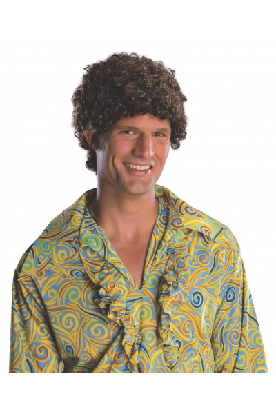 Black Tight Afro 1960s Adult Wig - Accessory