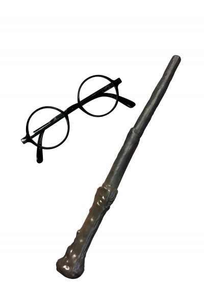 Harry Potter Wand And Glasses Child Kit - Accessory