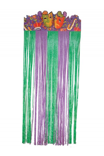 Mardi Gras Comedy Tragedy Door Curtain