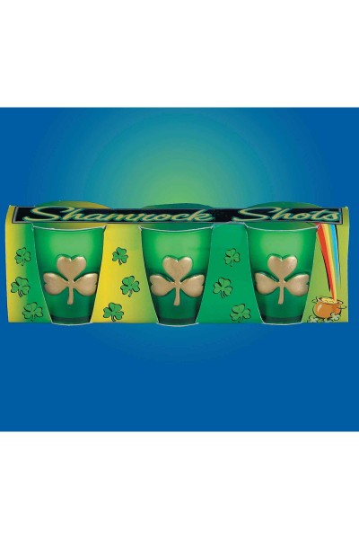 St Patricks Day Shamrock Shot Glass Set St Patrick's day - Decor
