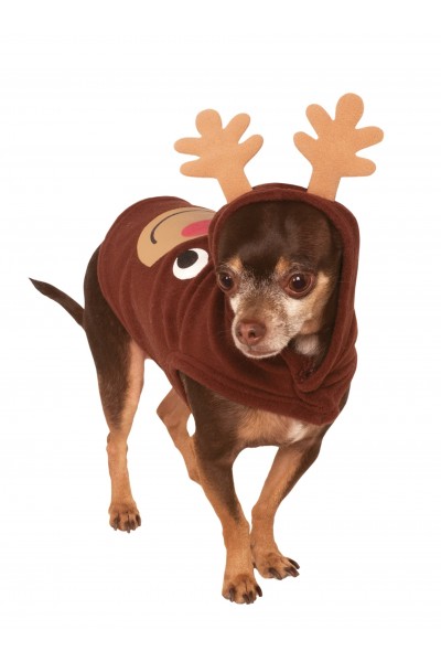 Reindeer Christmas Hoodie Pet Costume