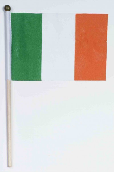 St. Patricks Day Irish Flag With Stick - 4x6in