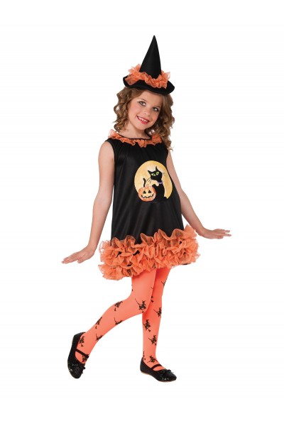 Orange Tutu Witch Toddler/Child Costume