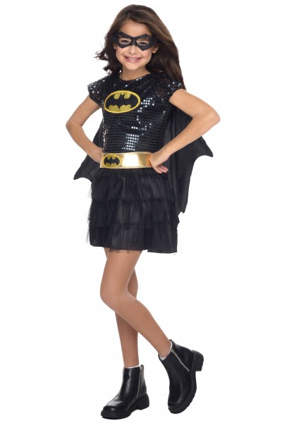 Kids Batgirl Sequin Tutu Costume