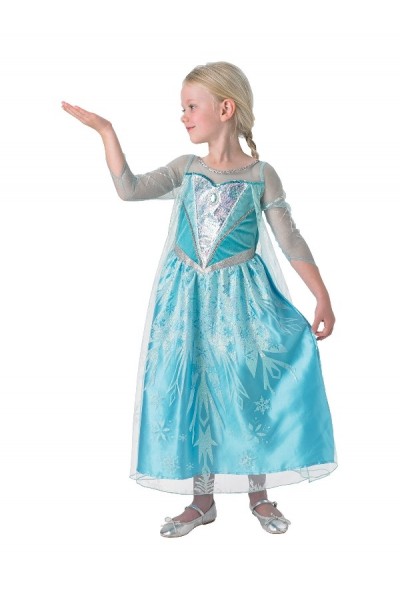 Girls Premium Elsa Frozen Dress