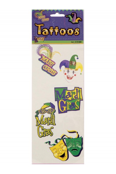 Mardi Gras Tattoos - Accessory