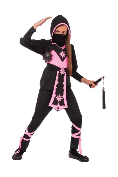Pink Crystal Ninja Japanese Child Costume