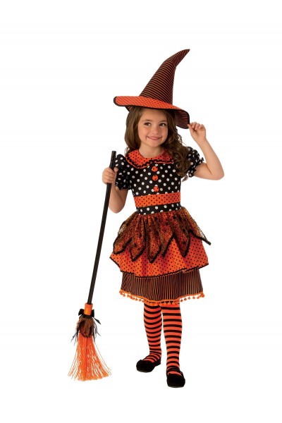 Polka Dot Witch Child Costume