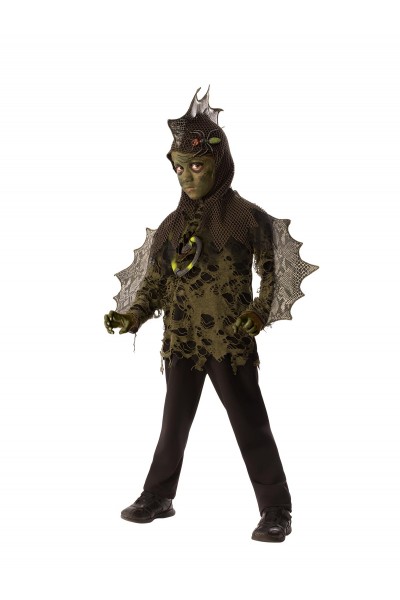 Swamp Boy Lizard Animals Child Costume