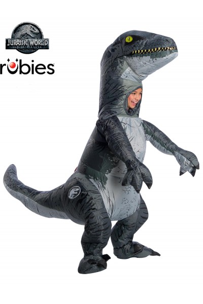 Velociraptor Blue Inflatable With Sound for Child