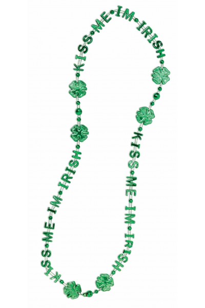 St Patricks Day 'Kiss Me I'm Irish' Beads St Patrick's day - Accessory