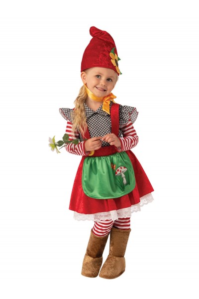 Kids Garden Gnome Girl Costume