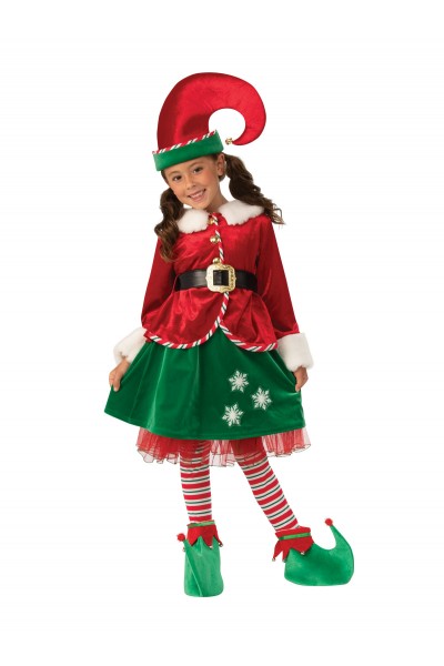 Elf Deluxe Girl Child Costume