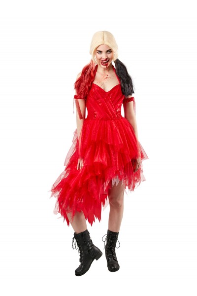 Harley Quinn Red Dress Adult