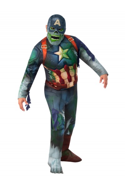 Teen Zombie Captain America Costume